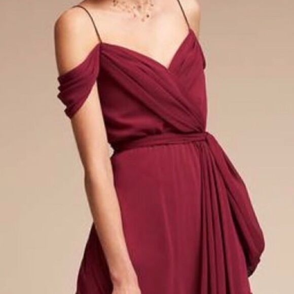 💯 WATTERS AND WATTERS Kane Dress in Marsala - Picture 2 of 9